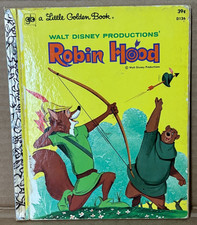 1973 Robin Hood A Little Golden Book Walt Disney Productions picture