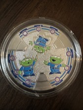 Disney 2026 Color Medallions Buzz Lightyear Aliens New In Case Park Only picture