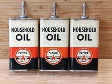 NOS Vintage FLYING A LEAD TOP Household OIL CAN Handy Oiler TIDE WATER VEEDOL picture