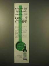 1963 Usher's Green Stripe Scotch Ad picture