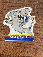 Dutch Bros Killer Coffee Shark Sticker Vintage HTF Rare Old Style READ picture