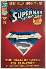 JUNE 1993 SUPERMAN THE MAN OF STEEL REIGN OF THE SUPERMEN DC #13 #22 '93 picture