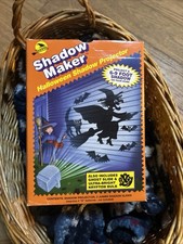Vintage Halloween Shadow Maker Projector 2 Slides Witch & Ghosts Sun Hill 1994 picture
