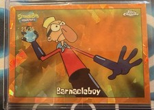 2025 Topps Chrome Sapphire SpongeBob SquarePants  Barnacleboy /25 Orange picture