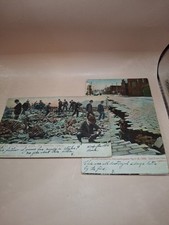1906 S.F. EARTHQUAKE postcards lot of 2 vintage picture