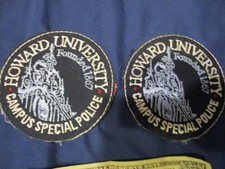 VTG Howard University Founded 1867 Campus Special Police Shoulder Patch Badges picture