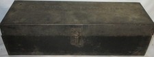 Antique Railroad Long Metal Tool Box  New York Central Lines picture