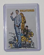 James Bond Limited Edition Artist Signed Goldfinger Movie Poster Card 3/10 picture