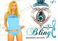 2022 Best of Benchwarmer SHANNON MALONE Necklace 1/1 BLING GEM CARD picture