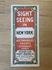 Rare 1900s The Green Car Sight Seeing Company, New York Advertising picture