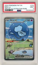 2024 Pokemon Paldean Fates EN MEW EX SIR 232/091 Graded PSA 9 picture