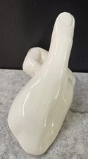 Nancy Funk Ceramic Thumb Hook ~ Vintage Unusual Useful Art ~ 1970s Signed CA picture