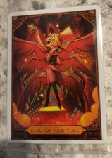 Hazbin Hotel Promo Trading Card PR-33 King of New York Lucifer NYCC (in hand) picture
