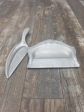 Vintage Aluminum Silent Butler Crumb Catcher Silver Floral Art Deco Collectible picture