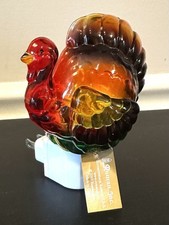 NWT 2007 Vintage Turkey Thanksgiving Night Light Gobble Gobble Fall picture