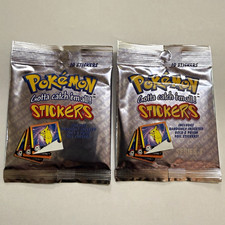 (2) Pokémon Gotta Catch’em all Stickers Factory Sealed Packs (1999) picture