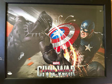 Marvel Civil War litho Stan Lee Auto JSA 17x24 LE /200see pics  2 small scratch picture