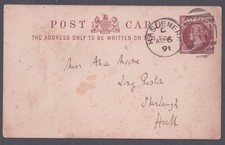 ALFRED LORD TENNYSON - THIRD PERSON AUTOGRAPH NOTE 08/06/1891 picture