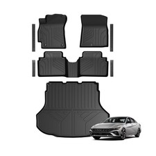 Floor Mats for Hyundai Elantra Gas 2021-2026, All Weather Floor Mats Trunk Ca... picture