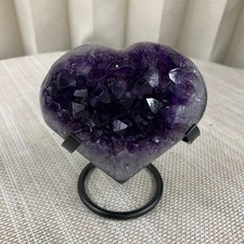 430G Natural Beautiful Pattern Purple Crystal Agate Love Spiritual Healing Gift picture