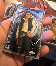 Topps 2026Chrome Star Wars Han Solo Logo Refractor #83 picture