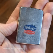 Vintage 1960s Zippo White Autocar North Jersey Trucks Advertising PAT 2517191 picture
