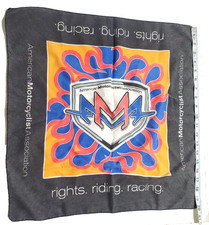 Vintage American Motorcycle Association AMA LOGO BANDANA rights riding racing picture