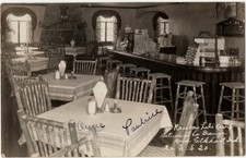 1931 Rainbow Lake Resort Geneva Indiana Shipshew Posted RPPC Photo Postcard picture