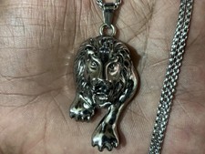 Trillionaire Maker Pendant Magical Lion Protection Luck Success Charm Silver picture