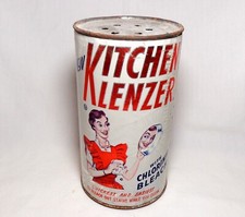 Vtg Kitchen Klenzer Empty 13oz Shake Canister Fitzpatrick Bros Chicago, IL Rare picture