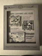 Disneyland Club 33/DCA 1901 Lounge How Cartoons Are Made-3 Pin Set LE 300 Sealed picture