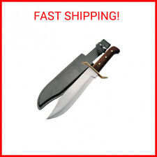 SZCO Supplies 15” Classic Wood Handle Carbon Steel Bowie Blade Outdoor Survival picture