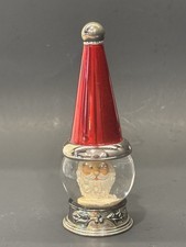 Christmas Santa Claus Snow globe Silversmiths Figurine Shaker Towle picture