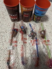 7-Eleven Domo-kun 2009 Slurpee Straws and cups 7-11 new and never used picture