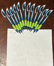 Pharmaceutical Drug Rep Lot Of 12 Never Used CHANTIX PENS ALL CHECKED & WRITE picture