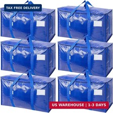 6 Pack Extra Large Moving Bags Heavy Duty with Zippers & Carrying Handles, Durab picture