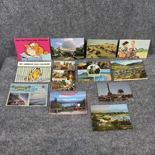 Vintage 1970s-1990s Postcards Lot 12 Worldwide Used Written On Cartoons Variety picture