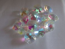 1000- 14 MM AB COLOR AAA 2 HOLE  OCTAGON CRYSTAL GLASS BEADS CHANDELIER picture