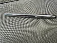 CROSS Black Lacquer Chrome Ballpoint Pen Vintage Made in USA picture