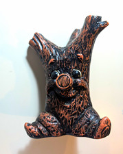 Vintage 1968 7 inch Tree Stump Troll Coin Bank Royalty Designs of Florida picture