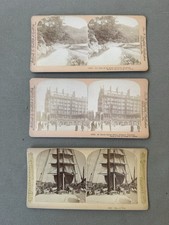 Lot of 9 Stereoscopic Photographs of England Scotland - 1902 - Geo Griffith picture