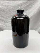 Antique 1800's - Heavy Black Glass French Apothocary bottle picture
