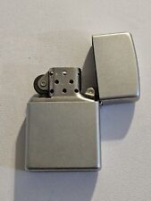 2005 Brushed Silver Zippo Lighter A 05 Bradford PA. Made In USA Flip Top ** picture