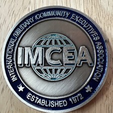 Vnt IMCEA international military community executive Association challenge coin picture