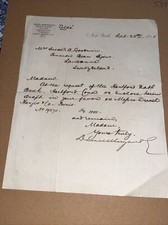 Antique 1881 Letter to Susan Goodwin Hartford CT Family - Hartford National Bank picture