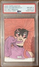 2025 Topps Marvel Isiah Xavier Bradley Sketch 1/1 Auto Medusa picture