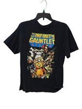 Marvel Infinity Gauntlet #1 Thanos Graphic T‑Shirt Men’s L Black Comic picture
