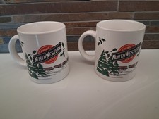 2 Vintage Chicago And Northwestern Coffee Mugs picture