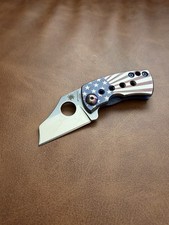 Spyderco McBee C236TIP CTS-XHP McNees Custom USA Flag Titanium Folding Knife picture