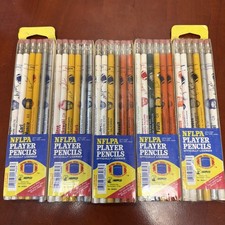Sealed Vintage 1983 NFLPA Player Pencils Never Opened 5 packs of 6 Count picture